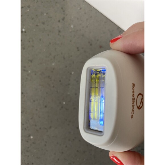Rose Skin Co IPL Hair Removal Handset Lumi White / Gold Handheld Tested Works - Picture 3 of 12